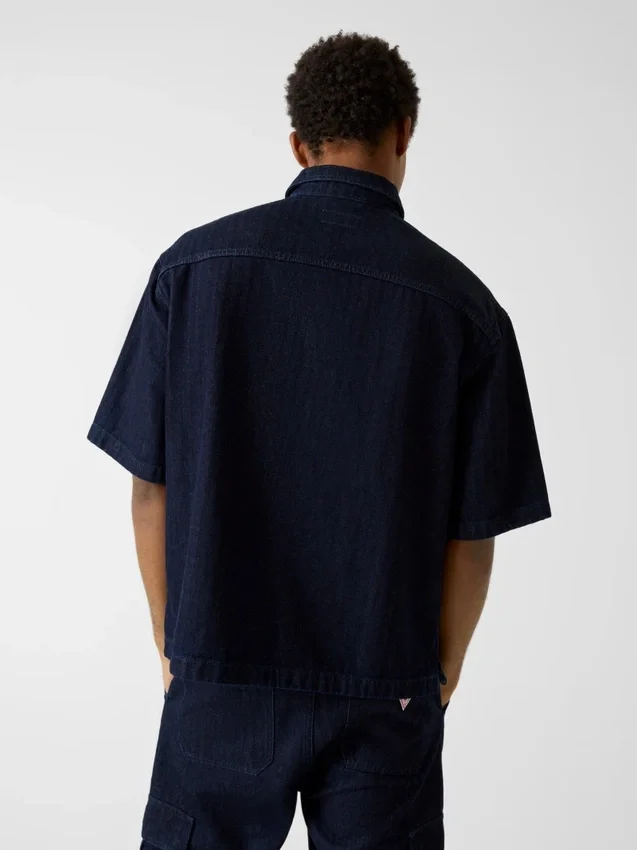 Oversized cropped overhemd Oversized cropped overhemd