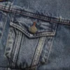 Oversized denimjas met patchwork