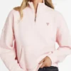 Oversized mini-triangle sweatshirt met halve rits Oversized mini-triangle sweatshirt met halve rits