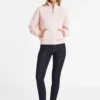 Oversized mini-triangle sweatshirt met halve rits Oversized mini-triangle sweatshirt met halve rits