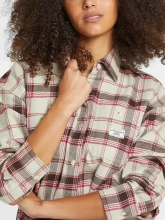 Oversized overhemd met lange mouwen en zakken Oversized overhemd met lange mouwen en zakken