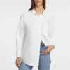 Oversized overhemd met lange mouwen en zakken Oversized overhemd met lange mouwen en zakken