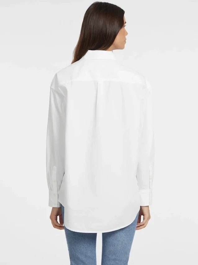Oversized overhemd met lange mouwen en zakken Oversized overhemd met lange mouwen en zakken