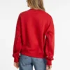 Oversized sweatshirt met contrasterende biezen en logo Oversized sweatshirt met contrasterende biezen en logo