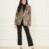 Pamela-blazer van bedrukt fluweel Pamela-blazer van bedrukt fluweel