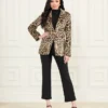 Pamela-blazer van bedrukt fluweel Pamela-blazer van bedrukt fluweel