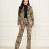 Pamela-broek van bedrukt fluweel Pamela-broek van bedrukt fluweel