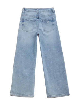 Pamela-jeans met strass en wijde pijpen (7-16)
