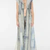 Patchwork denim gilet Patchwork denim gilet