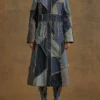 Patchwork denim jas