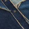Patchwork denim jas