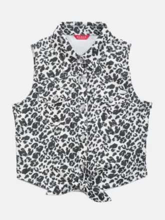 Patty gilet met luipaardprint (7-14)