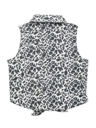Patty gilet met luipaardprint (7-14)