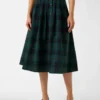 Pia geruite midi-rok Pia geruite midi-rok