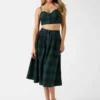Pia geruite midi-rok Pia geruite midi-rok