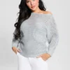 Poa metallic off-shoulder trui Poa metallic off-shoulder trui