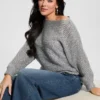 Poa metallic off-shoulder trui Poa metallic off-shoulder trui