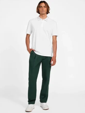 Polo met eco-jacquardlogo op de kraag