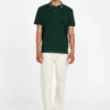 Polo met eco-jacquardlogo op de kraag