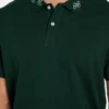 Polo met eco-jacquardlogo op de kraag