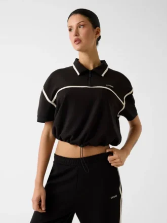 Polo met halve rits