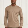 Polo met lange mouwen en ritssluiting