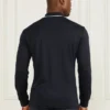Polo met lange mouwen en ritssluiting