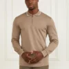 Polo met lange mouwen en ritssluiting