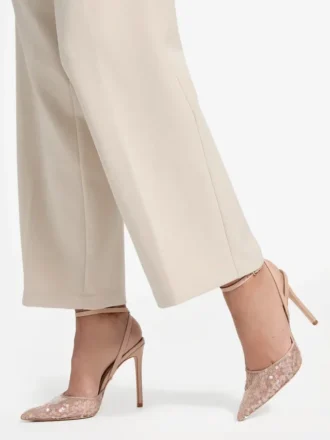 Pumps met enkelbandje en pailletten