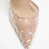 Pumps met enkelbandje en pailletten