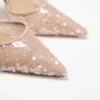 Pumps met enkelbandje en pailletten