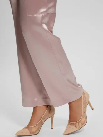 Pumps van mesh met strass