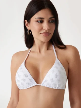 Quattro G gewatteerde driehoekige bikinitop