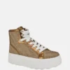 Quattro G hoge sneakers met strass