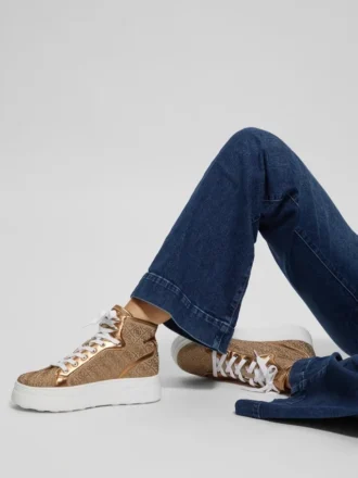 Quattro G hoge sneakers met strass