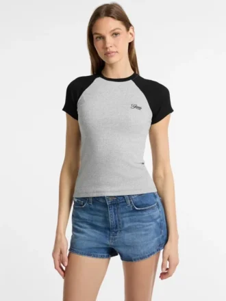 Raglan-top met ronde hals