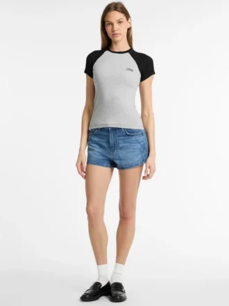 Raglan-top met ronde hals