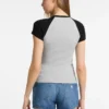 Raglan-top met ronde hals Raglan-top met ronde hals