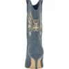 Rasima Blauwe denim enkellaarsjes