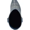 Rasima Blauwe denim enkellaarsjes