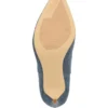 Rasima Blauwe denim enkellaarsjes