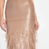 Raya-jurk met veren Raya-jurk met veren