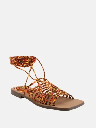 Rayana sandalen met bandjes en vetersluiting