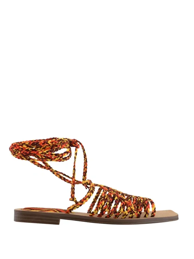 Rayana sandalen met bandjes en vetersluiting Rayana sandalen met bandjes en vetersluiting