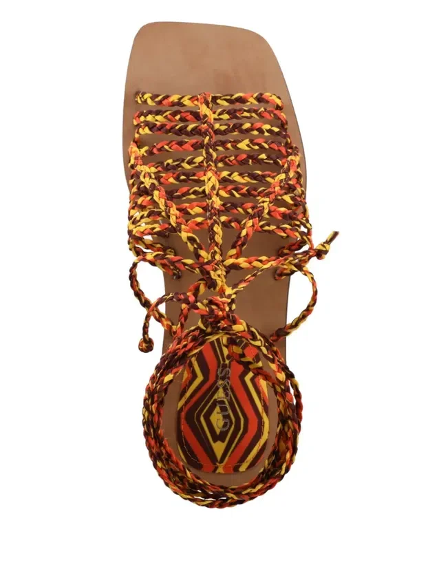 Rayana sandalen met bandjes en vetersluiting Rayana sandalen met bandjes en vetersluiting