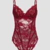 Rebecca bodysuit met bloemenkant Rebecca bodysuit met bloemenkant