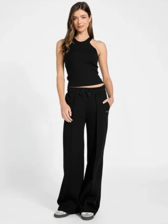 Rechte broek met wijde pijpen