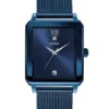 Rechthoekig horloge met blauwe diamant Rechthoekig horloge met blauwe diamant