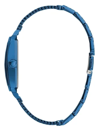 Rechthoekig horloge met blauwe diamant
