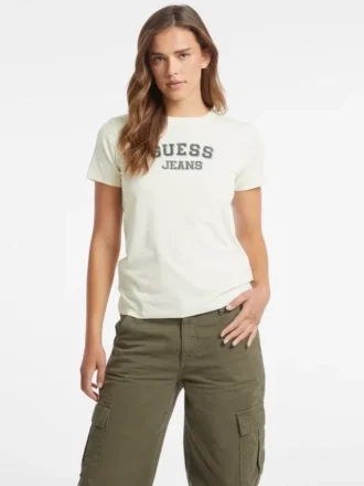 Regular T-shirt met tweekleurig logo